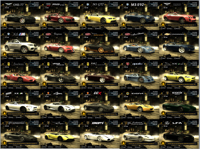 Need For Speed Most Wanted Black Edition Cars Mods - magsite