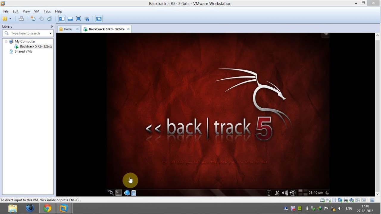 Install backtrack 5 virtualbox